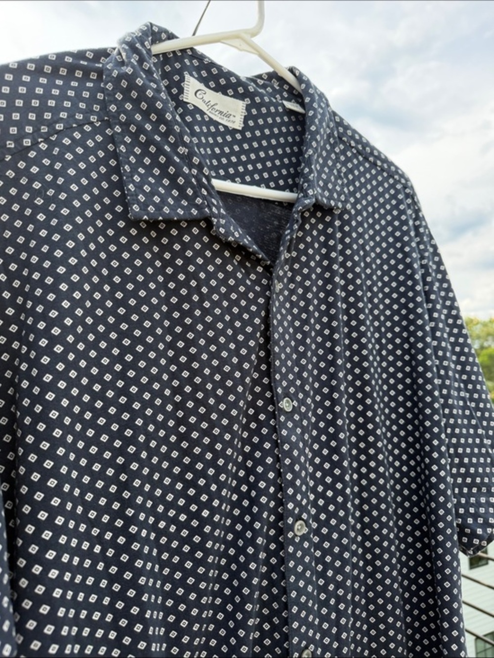 NWOT Black and White Men's Shirt